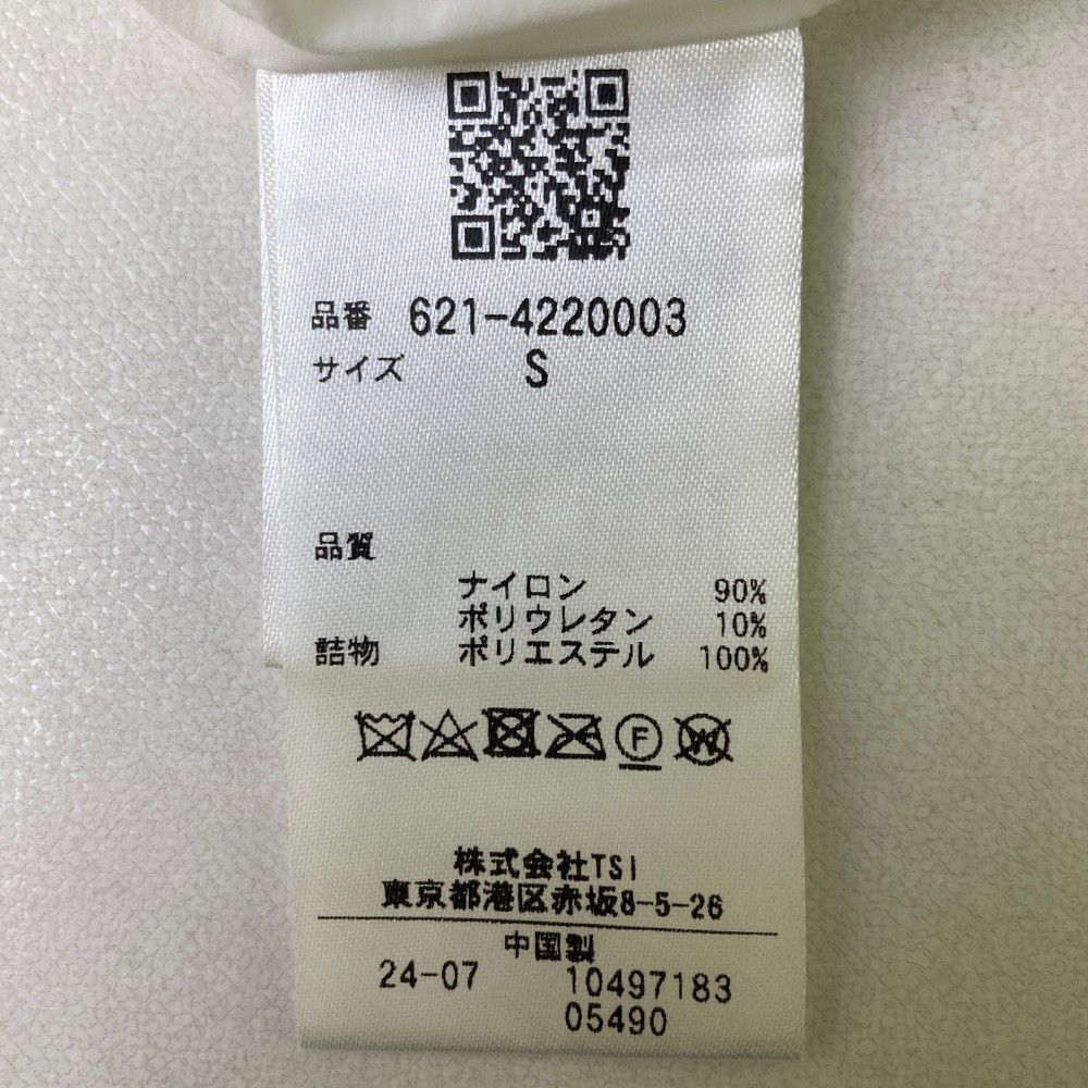 サイズ：S PING ピン 2024年 ノーカラー中綿ジャケット ホワイト