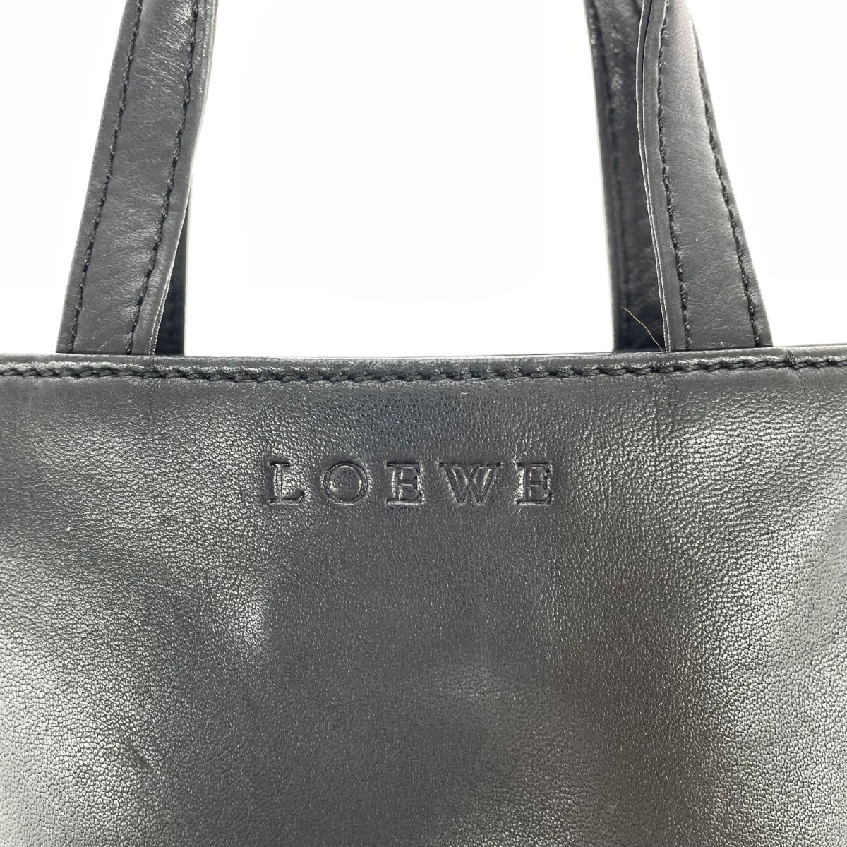 LOEWE ロエベ ミニハンドバッグ レオパード柄 ハラコ ベージュ 