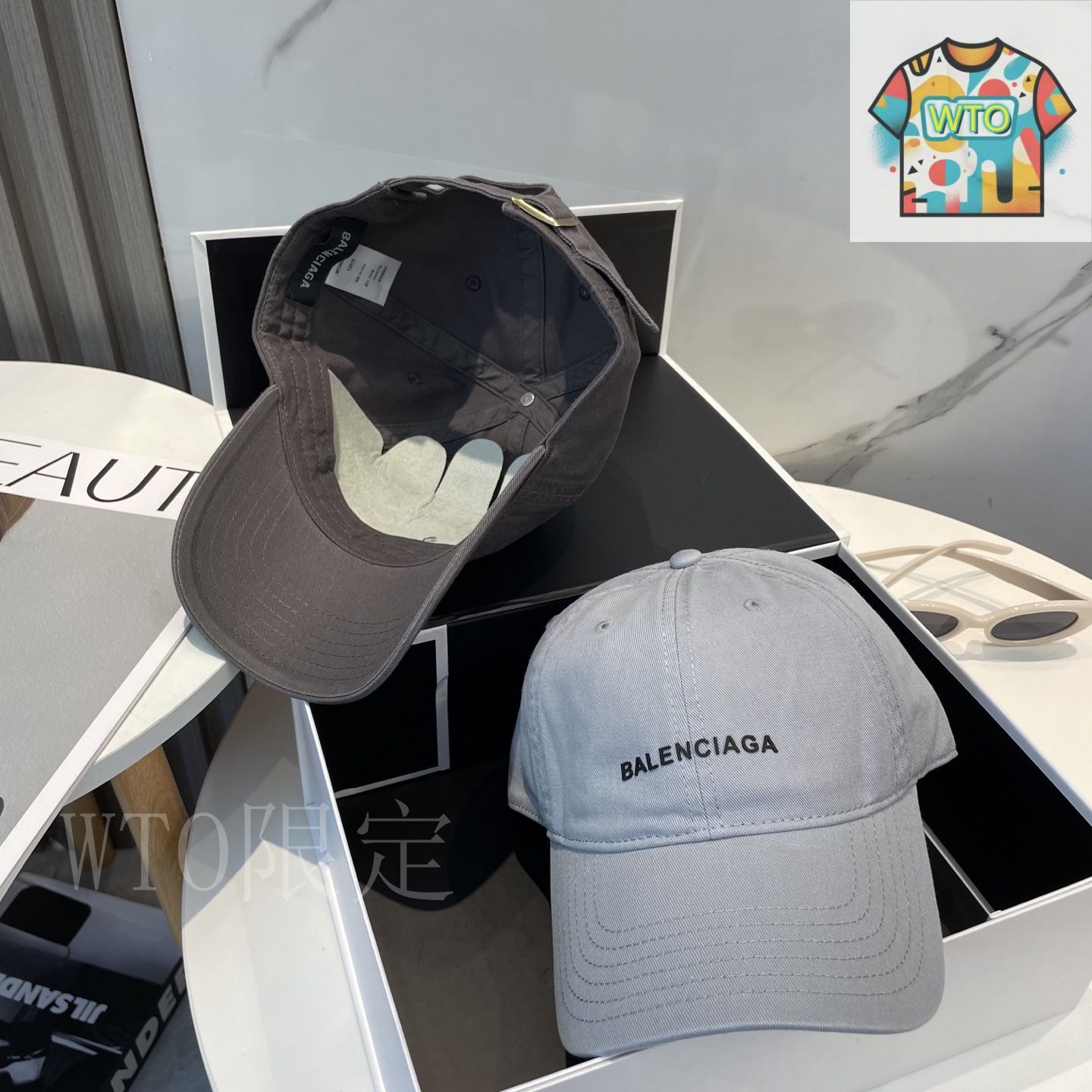 yamamotoさま専用 BALENCIAGA ネイビー ベースボールキャップ yamamoto