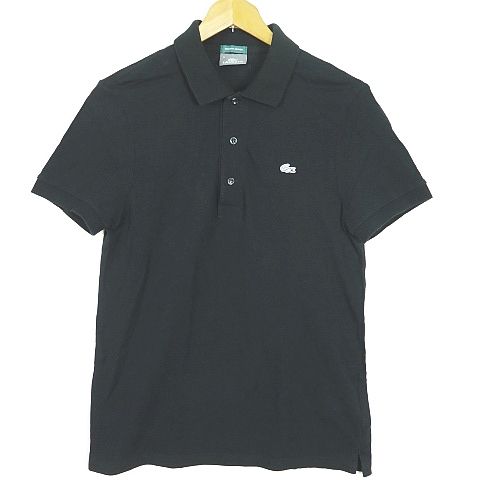 【新品・未使用】LACOSTE ラコステ 半袖ポロシャツ ブラック S LACOSTE ラコステ 黒 半袖ポロシャツ サイズ36 レディース
