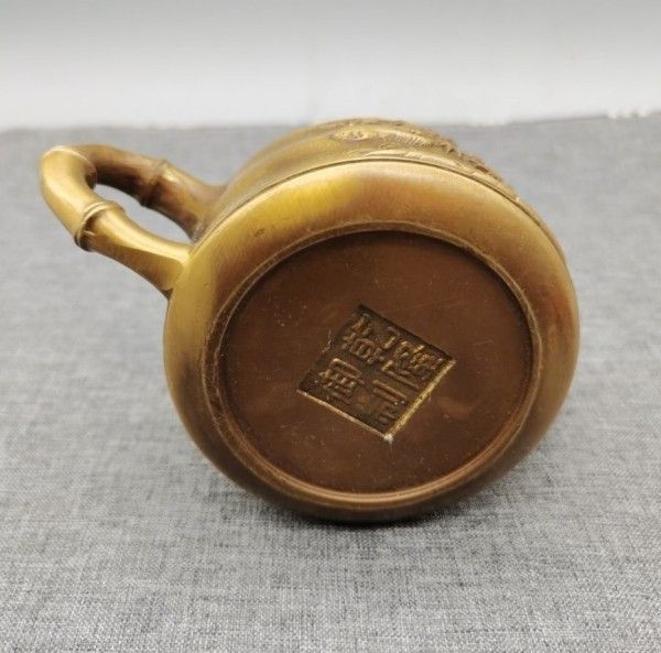 銅器  茶壺  パンダ竹 子徳利  茶道具 工芸品  美術品  置物 銅器 茶壺 パンダ竹 子徳利 茶道具 工芸品 美術品 置物 - メルカリ