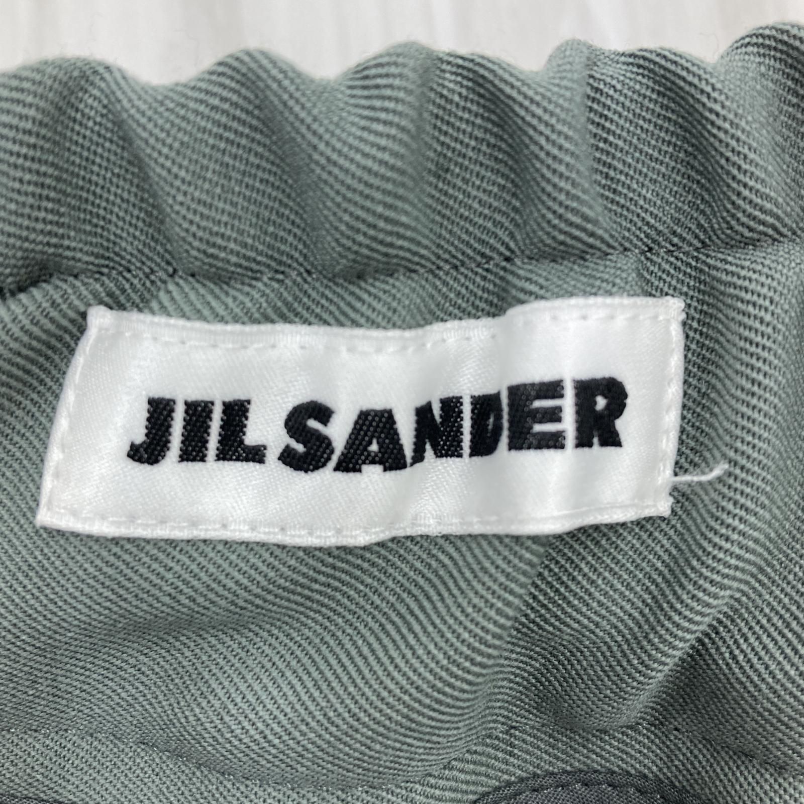 JIL SANDER ジップスラックス 46 グリーン - メルカリ