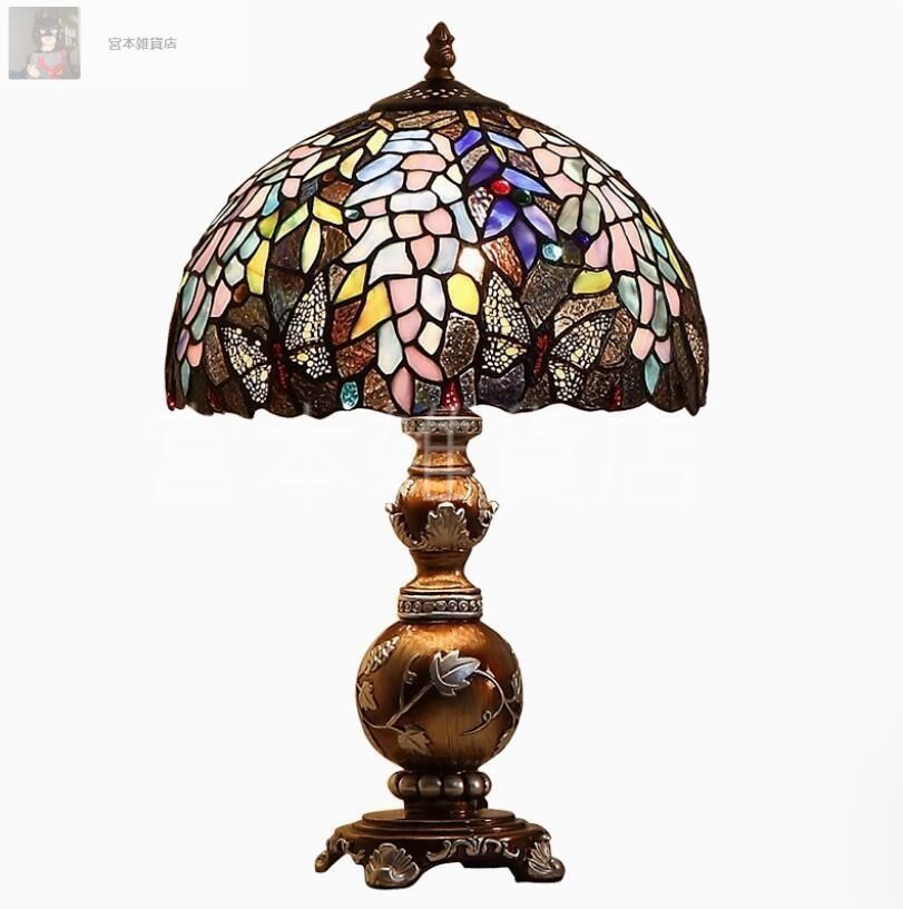 高品質 独特 テーブルランプ ステンドランプ ステンドグラス ティファニー技法 装飾品 照明 インテリア おしゃれ