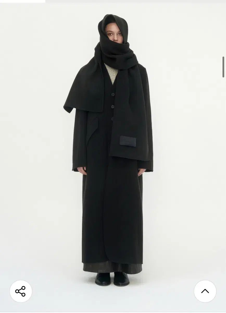 TREEMINGBIRD ハンドメイド カシミヤ セットアップ マフラー 浸漬 ブラウン カラー
