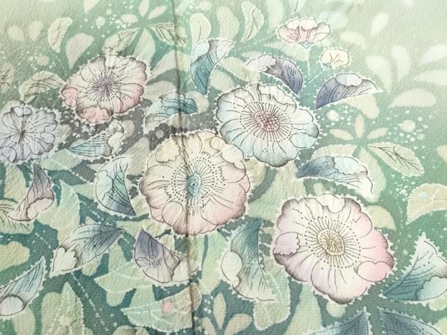 平和屋着物○訪問着 辻が花 暈し染め 正絹 逸品 CAAW8555yc