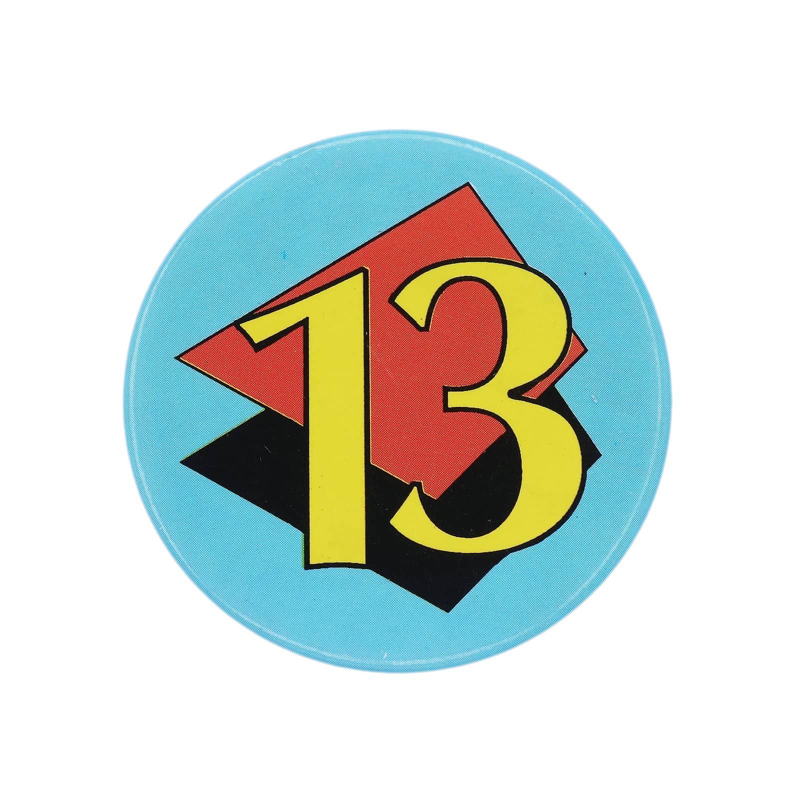 数字13 レトロ 缶バッジ ピンバッジ 缶バッチ ピンバッチ brooch