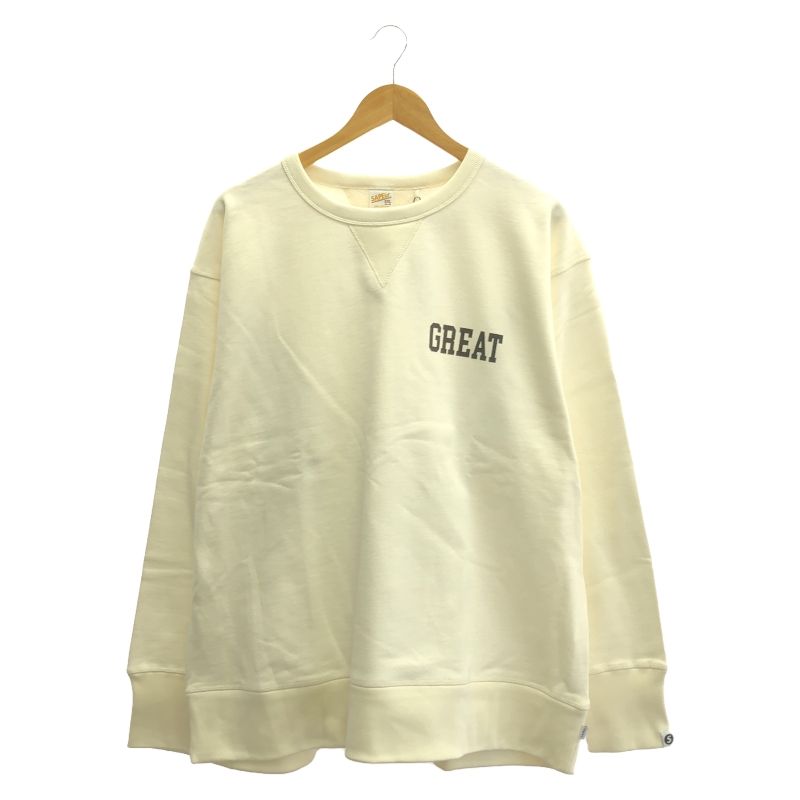 【中古】SAPEur 24FW GREAT REFLECTOR SWEAT ホワイト XXL[24]