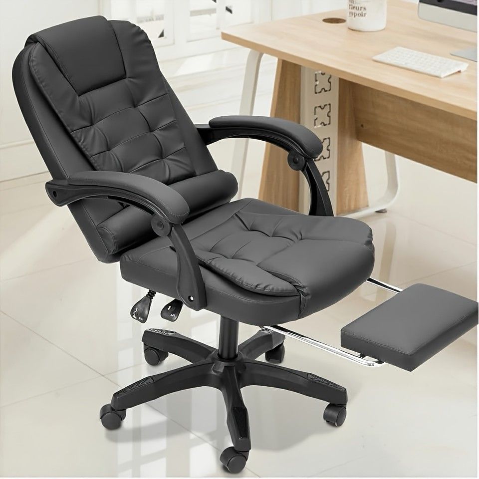 人間工学設計 ゲーミングチェア オフィスチェア デスクチェア 椅子 回転式 高さ調節可 通気性抜群 おしゃれ テレワーク 在宅勤務 パソコン作業に最適 ブラック カーキ ダークブラウン ブラック