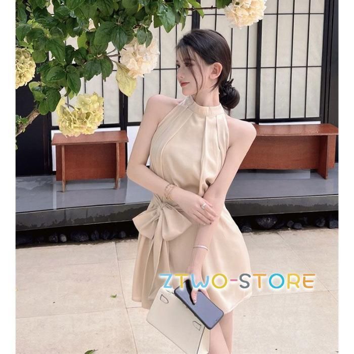 ミニワンピース 夏 レディース ドレス Aライン ミニ丈 ショート