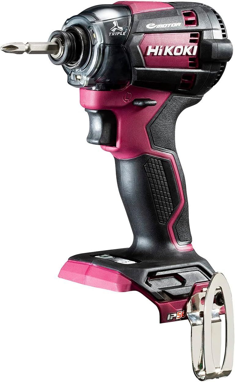 HiKOKI ハイコーキ 18V 充電式 インパクトドライバー 最大締付トルク180N m フ レッド 蓄電池 充電器 ケース ビット別売 WH18DC NNR
