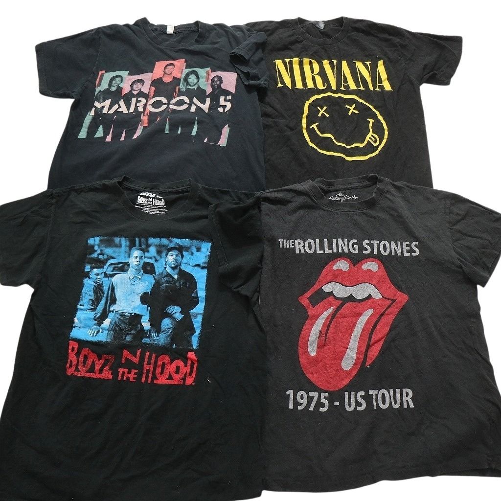 古着卸 まとめ売り 音楽・バンド 半袖Tシャツ 15枚セット (メンズ M  