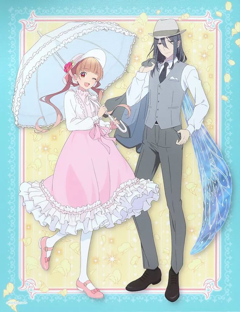雑貨 アン ハルフォード＆シャル フェン シャル 全身ver. 選べる!F6キャンバスアート くじ引き堂 シュガーアップル フェアリーテイル ～2人でおでかけ～オンラインくじ S-1-1賞
