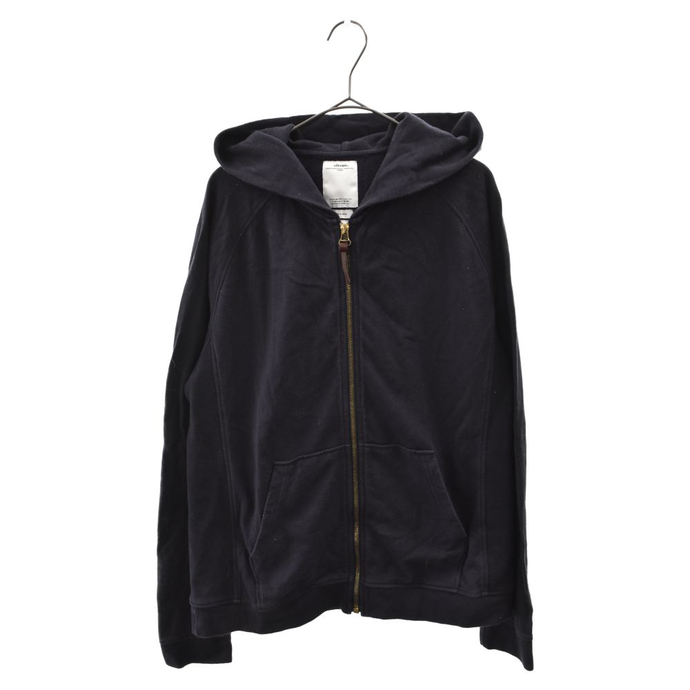 VISVIM (ヴィスヴィム) LUXSIC HOODIE ラグジックコットンジップアップパーカー ネイビー - メルカリ