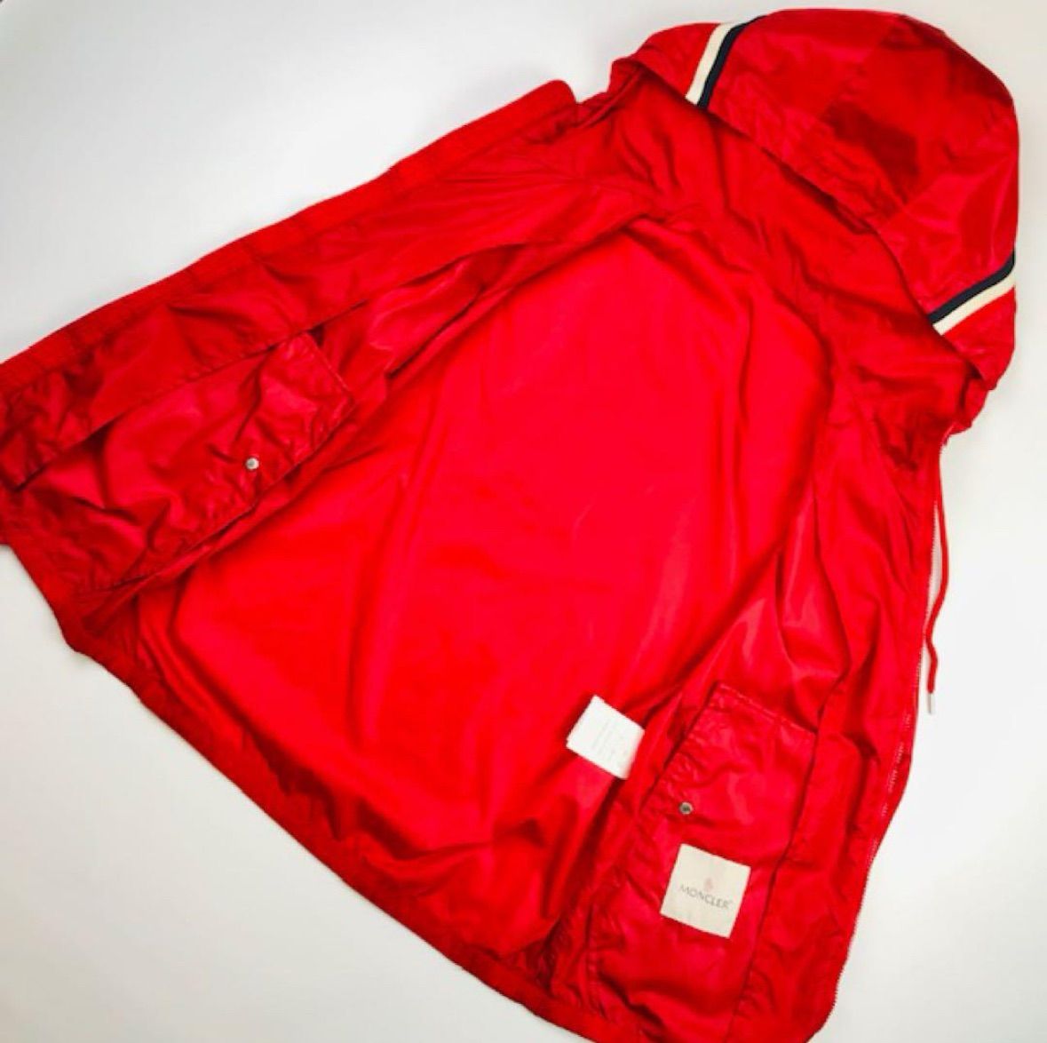 極美品☆MONCLER・モンクレール GRIMPEURS メンズ ワッペン フード付