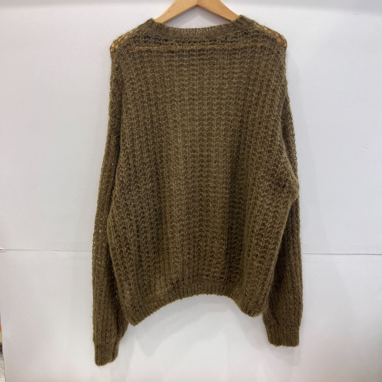 ADAM ET ROPE◆ニット・セーター(薄手)/FREE/モヘア/KHK/GAM-23130-B ADAM ET ROPE(アダムエロペ) / ニット・セーター(薄手)/FREE