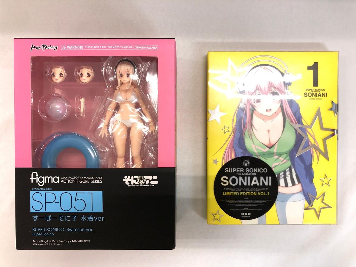 DVD同梱 figma ．SP051 SUPER SONICO THE ANIMATION すーぱーそに子 水着ver．