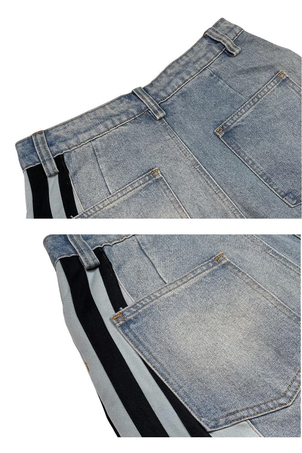 Hybridge | Baggy Track Jeans - CLOSET by Haji - メルカリ