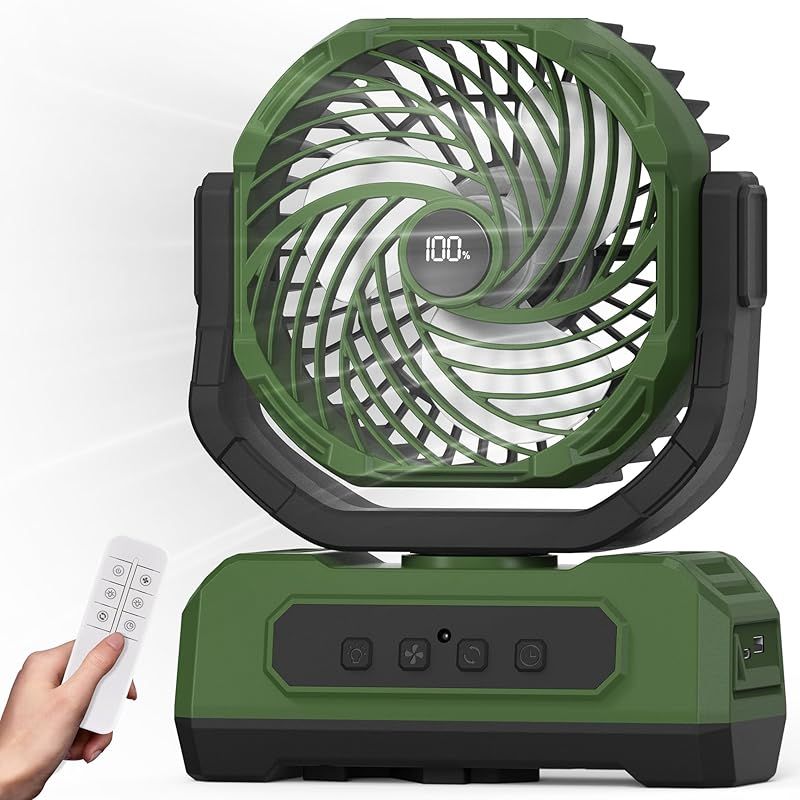 新モデルキャンプ 扇風機 20000mAh大容量 最大60時間連続使用 Type-C