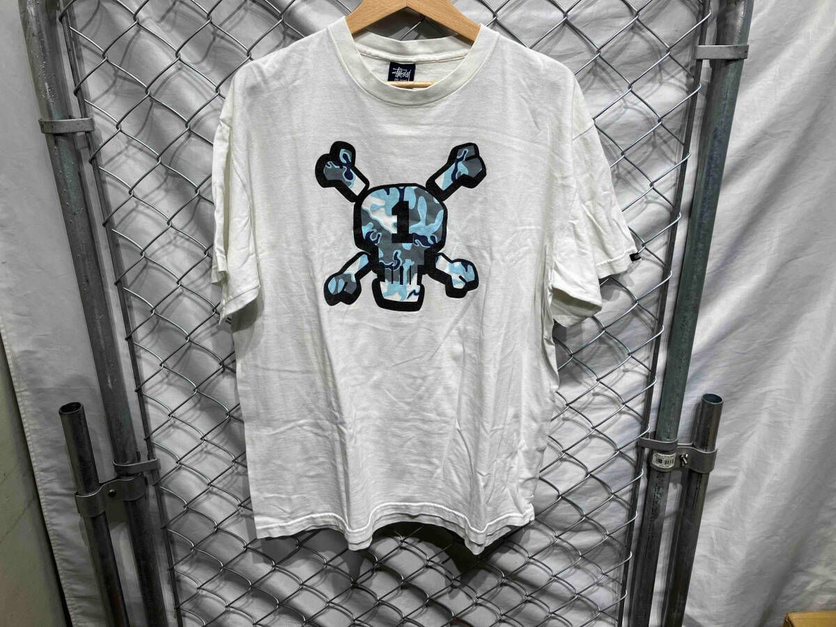 STUSSY ステューシー USA製 紺タグ CUSTOMADE 半袖Tシャツ XLサイズ 