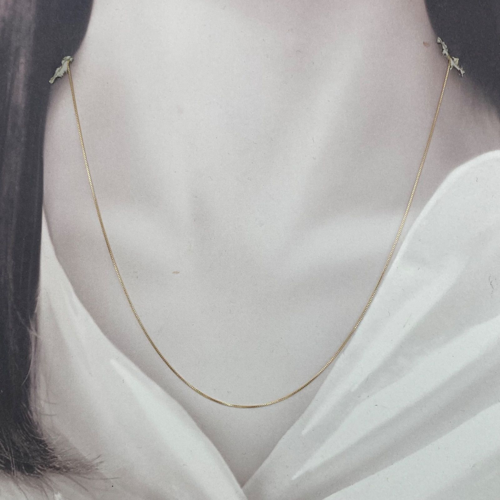 K18YG AU750 18金 ベネチア セミロングネックレス 45cm K18YG AU750 18金 ベネチア セミロングネックレス 0.45mm幅 45cm