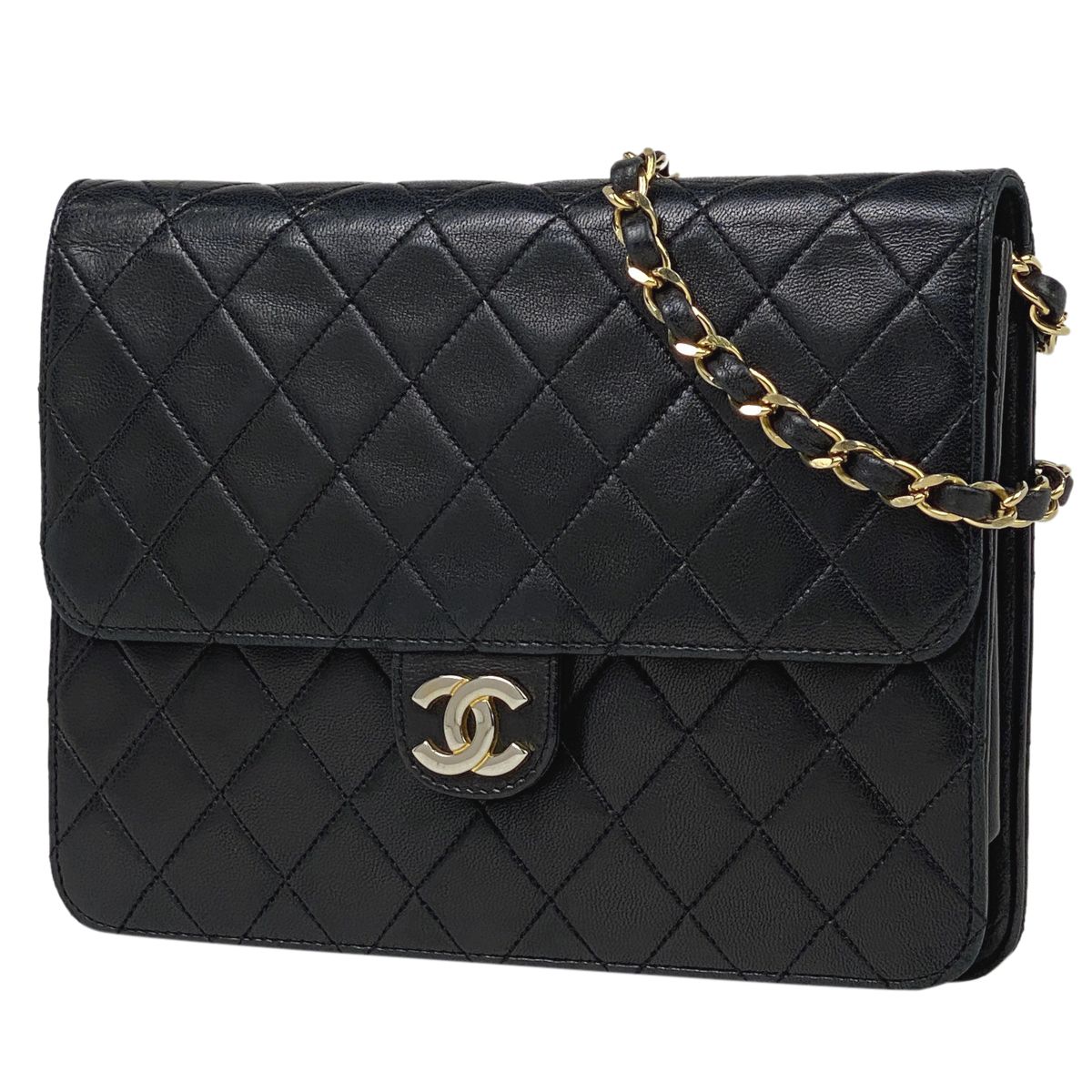 シャネル CHANEL マトラッセ シングルフラップ チェーン ショルダーバッグ ココマーク CC プッシュロック ショルダーバッグ レザー ブラック  A03569 レディース 【中古】 - メルカリ