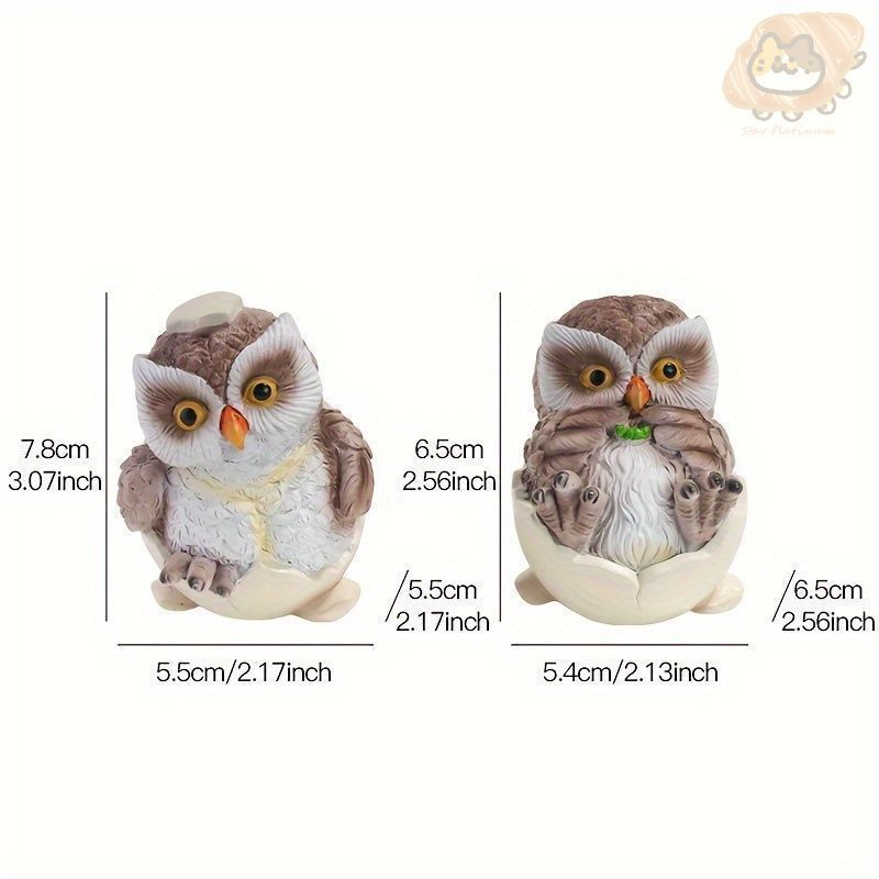お得な新品5枚set⭐️珊瑚　たま　フクロウ　万有引力　スターフィッシュ オブジェ 置物 タマゴの中に入っているフクロウ ふくろう 2個