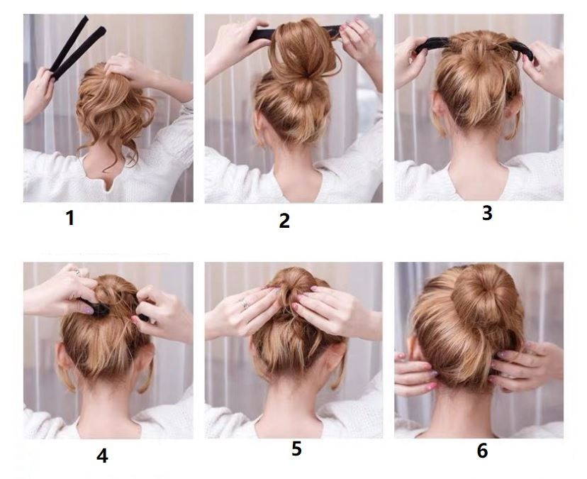メルカリshops ヘア飾り お団子メーカー ヘアアレンジ ヘアメーカーツール お嬢様風髪型1本