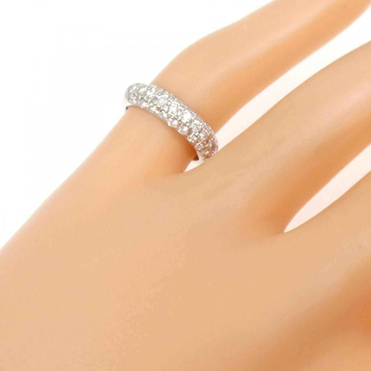 PT900 パヴェ ダイヤモンド ピンキー リング 0.50CT - メルカリ