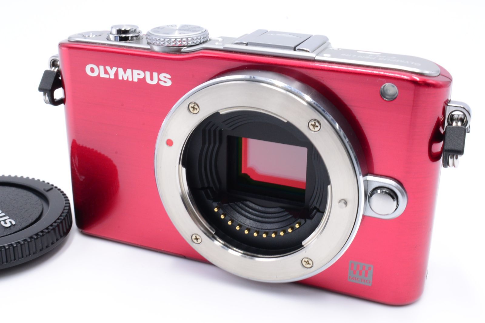 オリンパス OLYMPUS PEN Lite E-PL3 ボディ レッド - グッチーカメラ ...