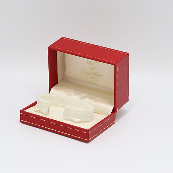 1円 良品 カルティエ 空箱 腕時計用 レッド/赤 メンズ
