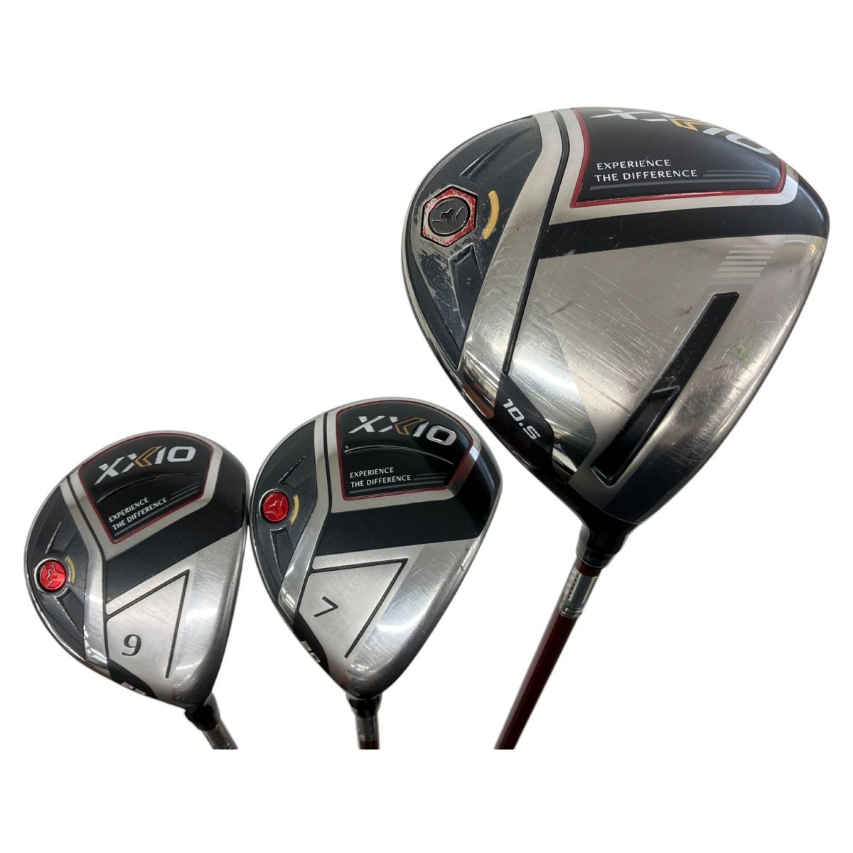 ダンロップ XXIO 11 1番 10.5 FW7 FW9 フェアウェイ ドライバー 3本 セット レッド MP1100 ゴルフ K9963974