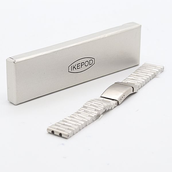 箱付 美品 IKEPOD 純正ベルト ステンレス シルバーカラー 20mm