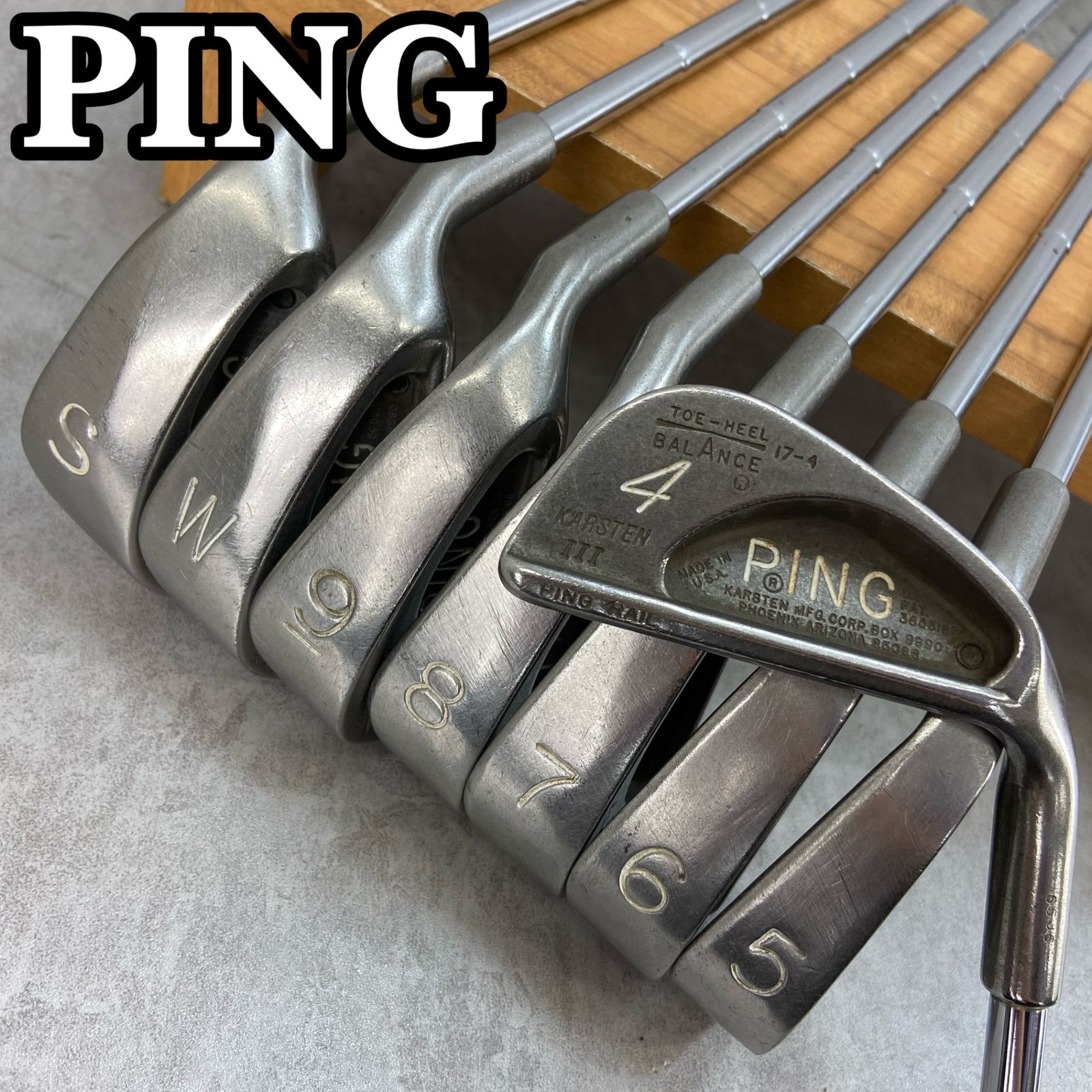 希少 PING ピン カーステン ISI アイアン8本セット メンズゴルフ