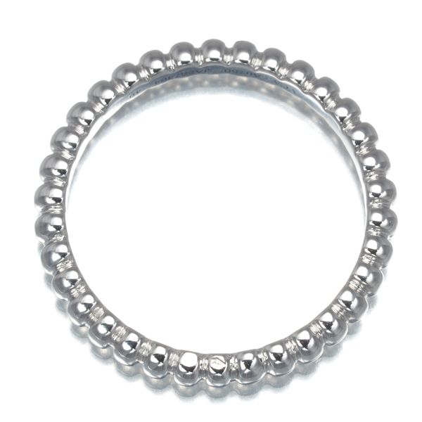 ヴァンクリーフ&アーペル リング ペルレ スモール 49号 K18WG 保証書  