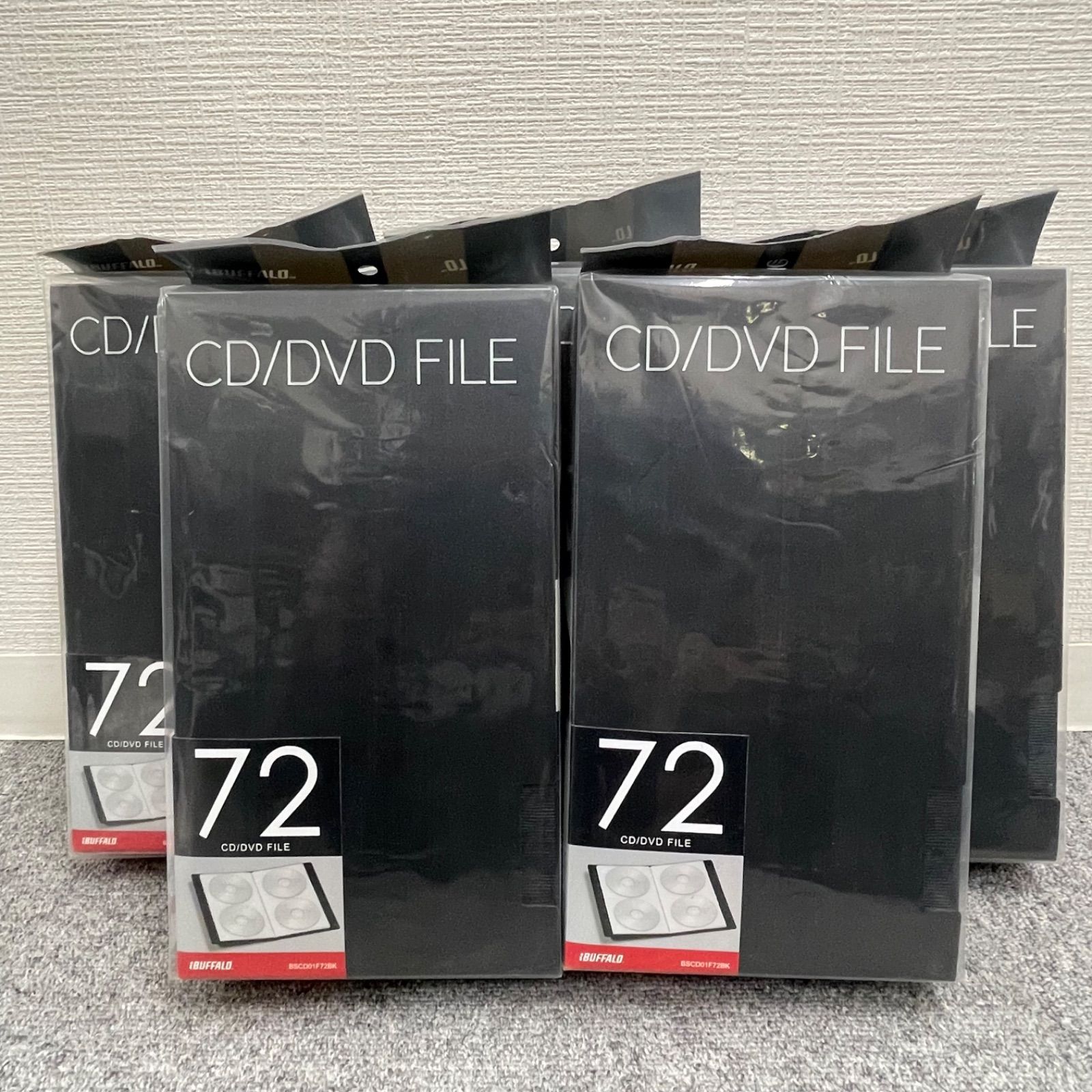 未使用、未開封　BUFFALO CD/DVD収納ファイルケース 5個セット NPA】未開封品 BUFFALO バッファロー CD DVD ファイルケース 72