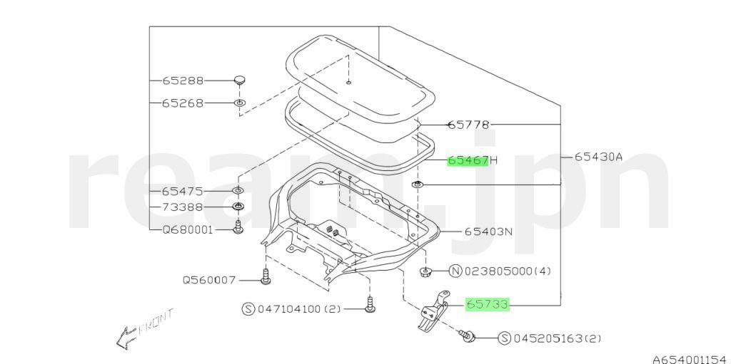 純正 インプレッサ GD GC ロック ルーフ ベンチレーター ウェザーストリップ ヒンジ レバー IMPREZA ROOF VENTILATOR WEATHERSTRIP