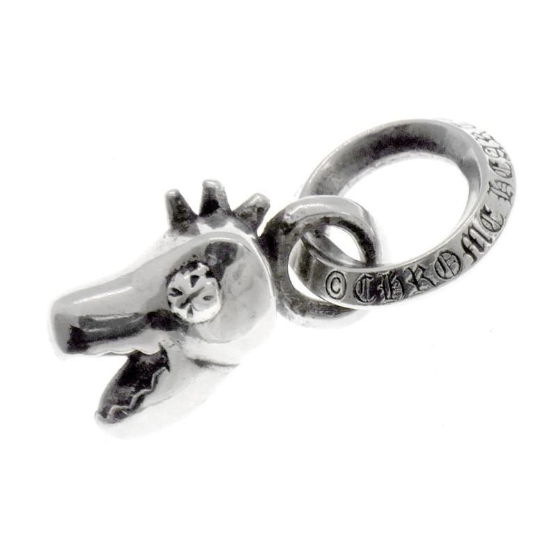 クロムハーツ CHROME HEARTS DINO HEAD ディノヘッド チャーム シルバー ネックレス トップ 44175