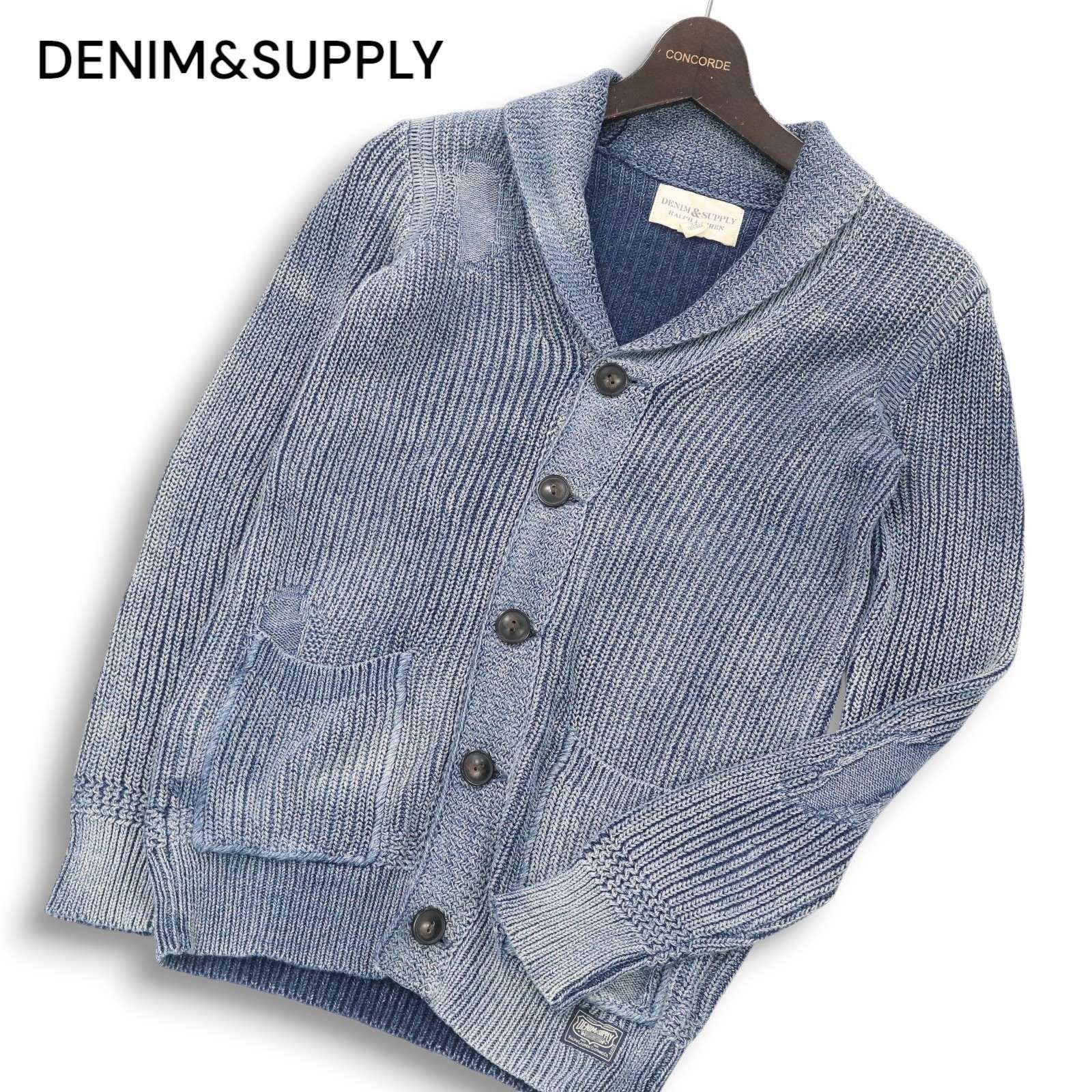 DENIM&SUPPLY ラルフローレン 通年 ウォッシュ加工☆ インディゴ 