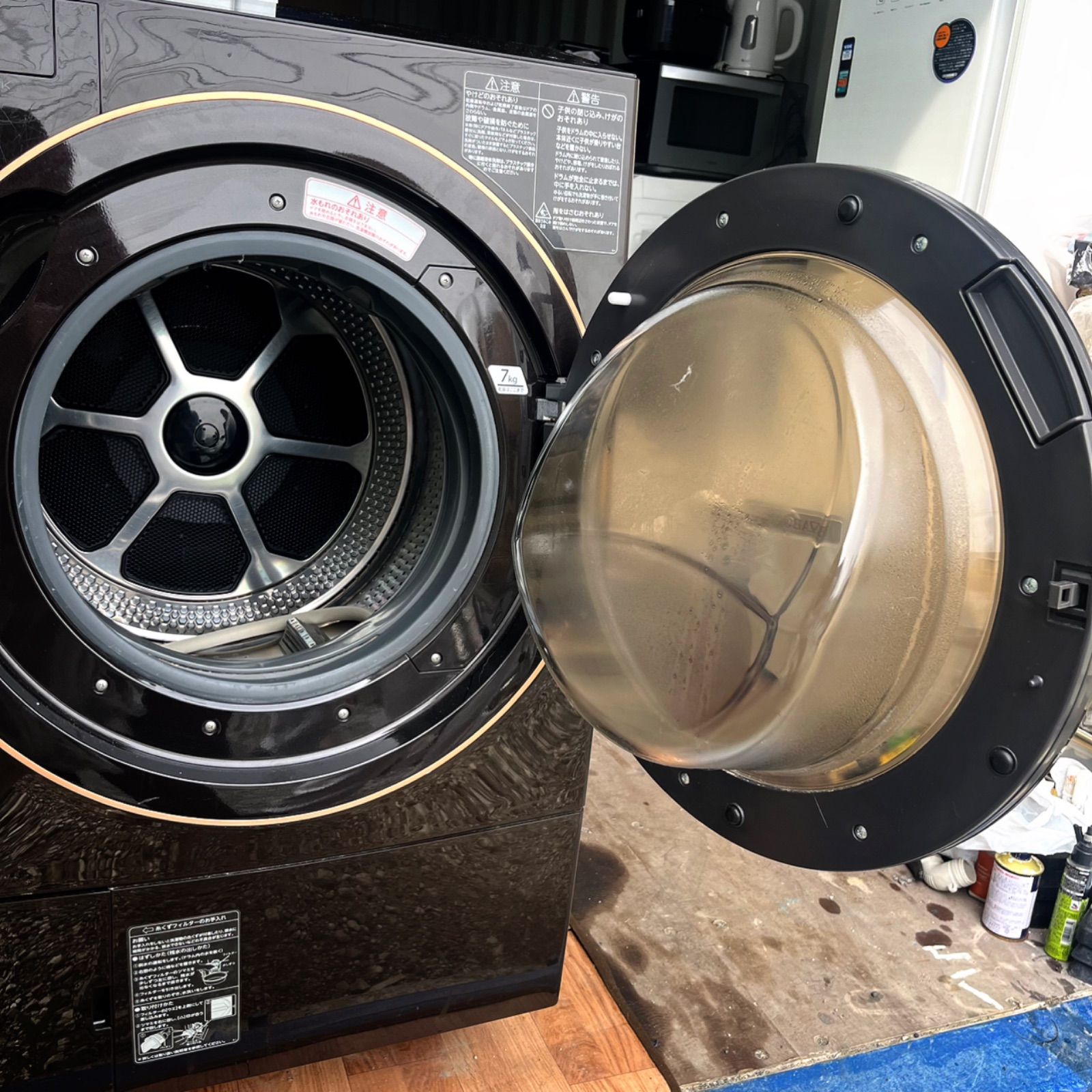 取付無料！東芝熱乾燥搭載！タッチパネル上位モデル高性能ブラウン洗濯機！冷蔵庫 取付無料！東芝熱乾燥搭載！タッチパネル上位モデル高性能