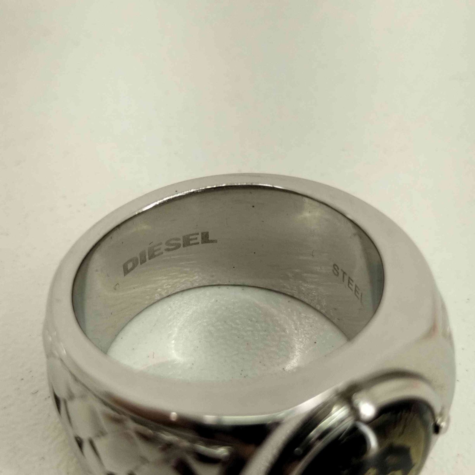 ディーゼル DIESEL ブレイブマン シルバーリング STEEL刻印 メンズ 21