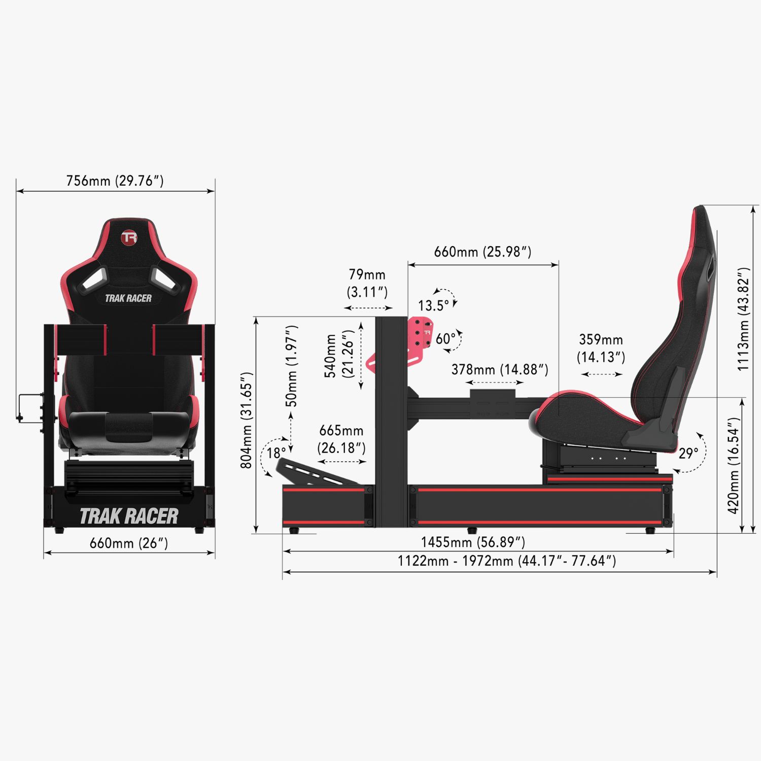 Trak Racer TR1605 レーシングコックピット セット ハンコンブラケット 