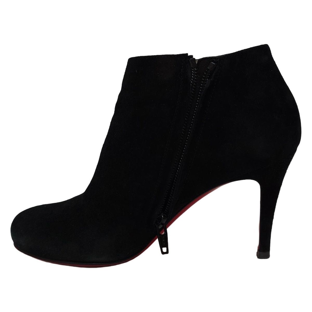 CHRISTIAN LOUBOUTIN クリスチャンルブタン ブーティ 35 1|2 レディース - 黒 アウトソール張替済 WWW_WOWDIGSITE_COM
