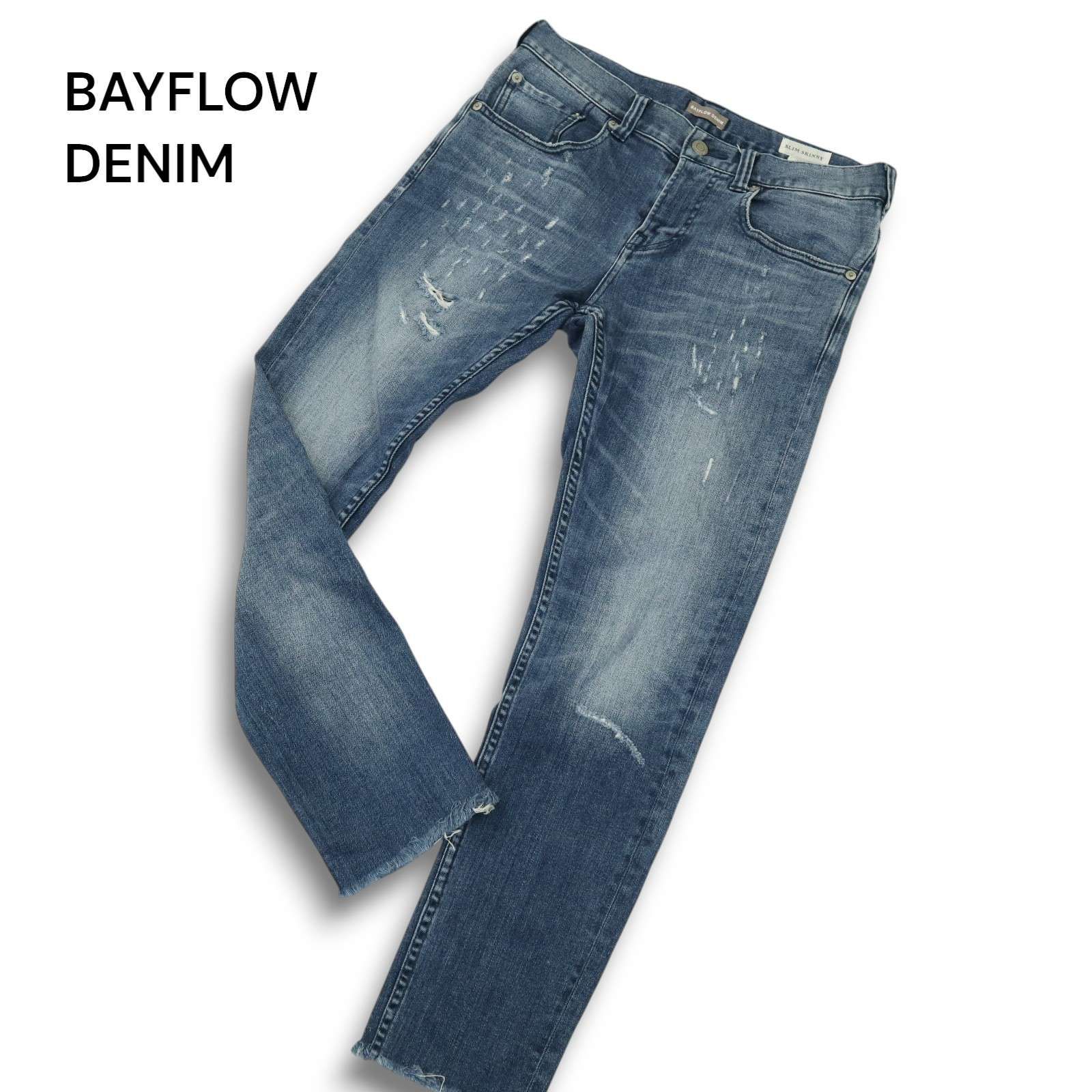 BAYFLOW ベイフロー ダメージ スリムスキニーデニム サイズ29 美品 