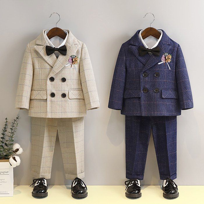 子供スーツ チェック柄