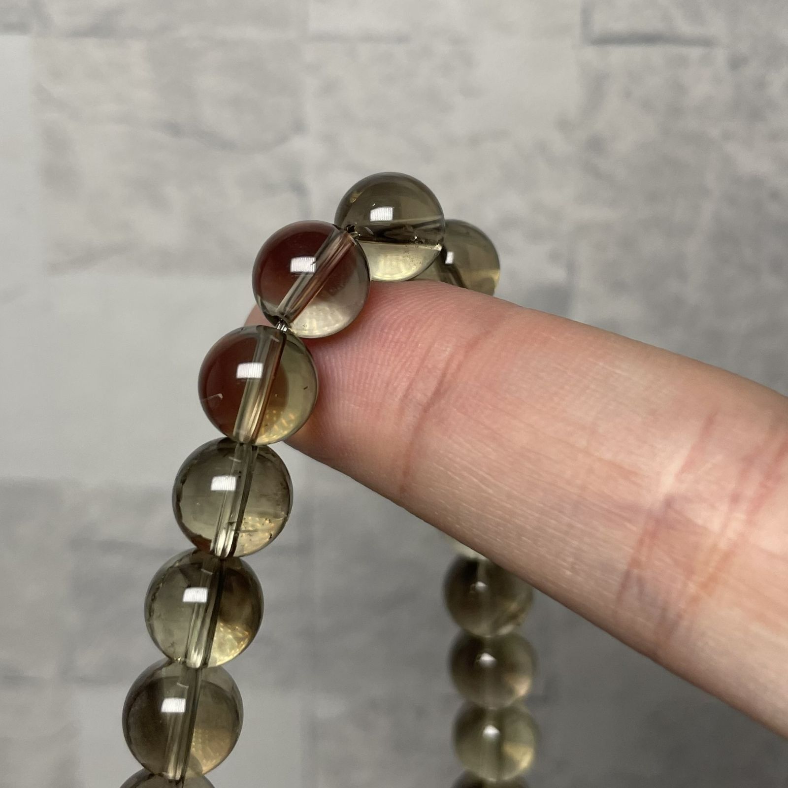 スモーキークォーツ ブレスレット 珠 8.5mm 内径 17cm
