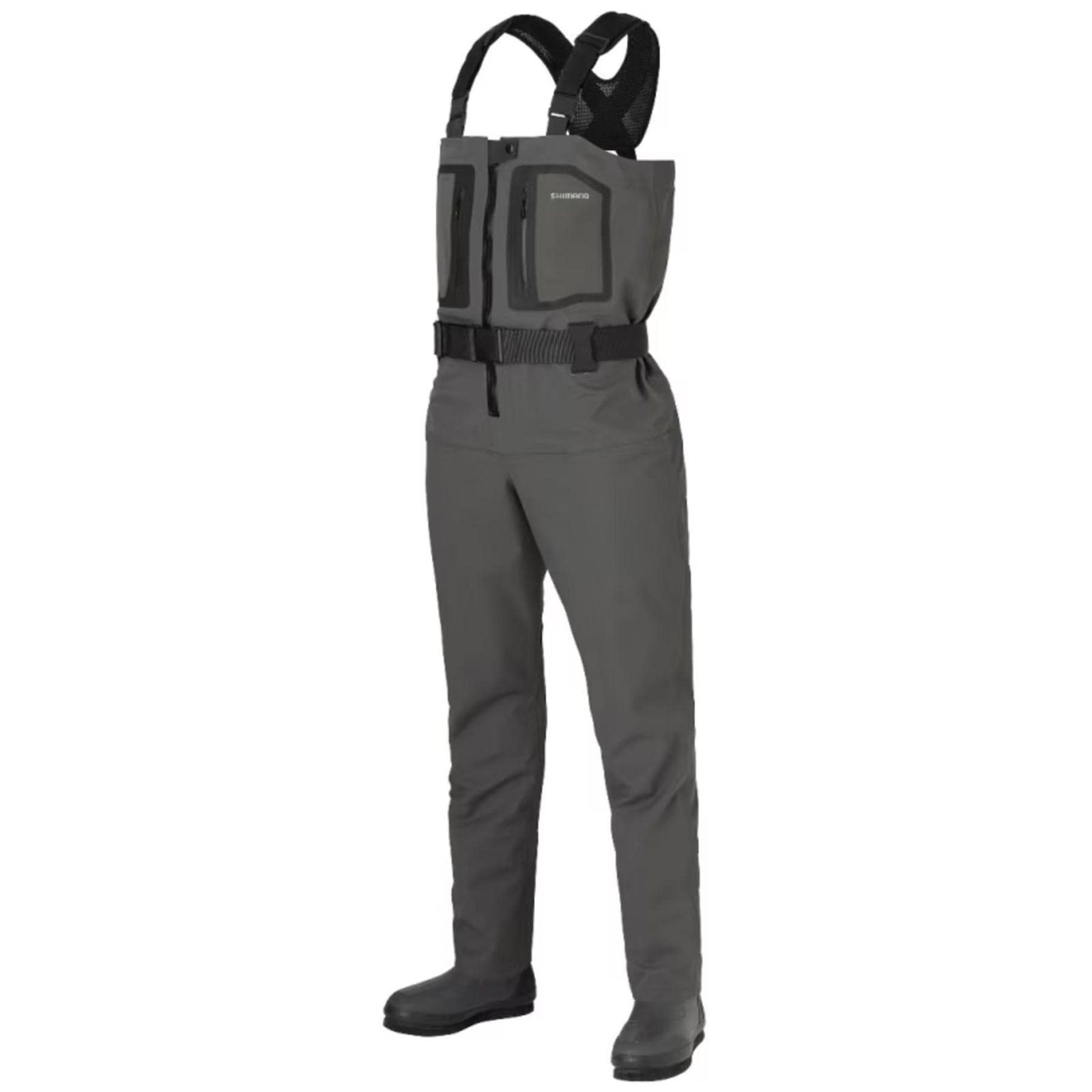シマノ SHIMANO ドライシールド 4 ストレッチウェーダー カットピンフェルト FF-001V チャコールグレー L XL
