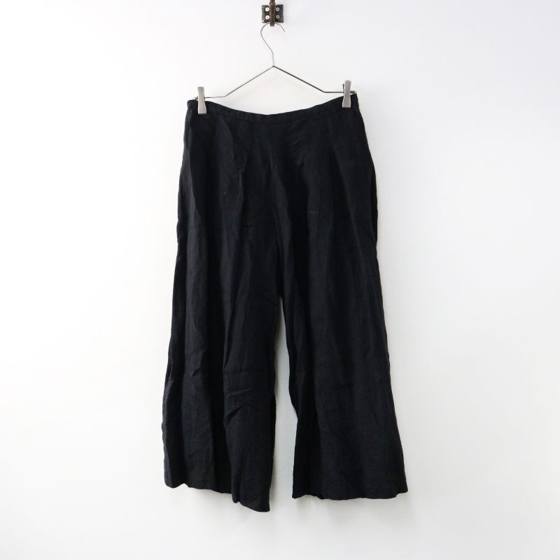 リゼッタ Lisette リネンタックキュロットパンツ 38/ブラック