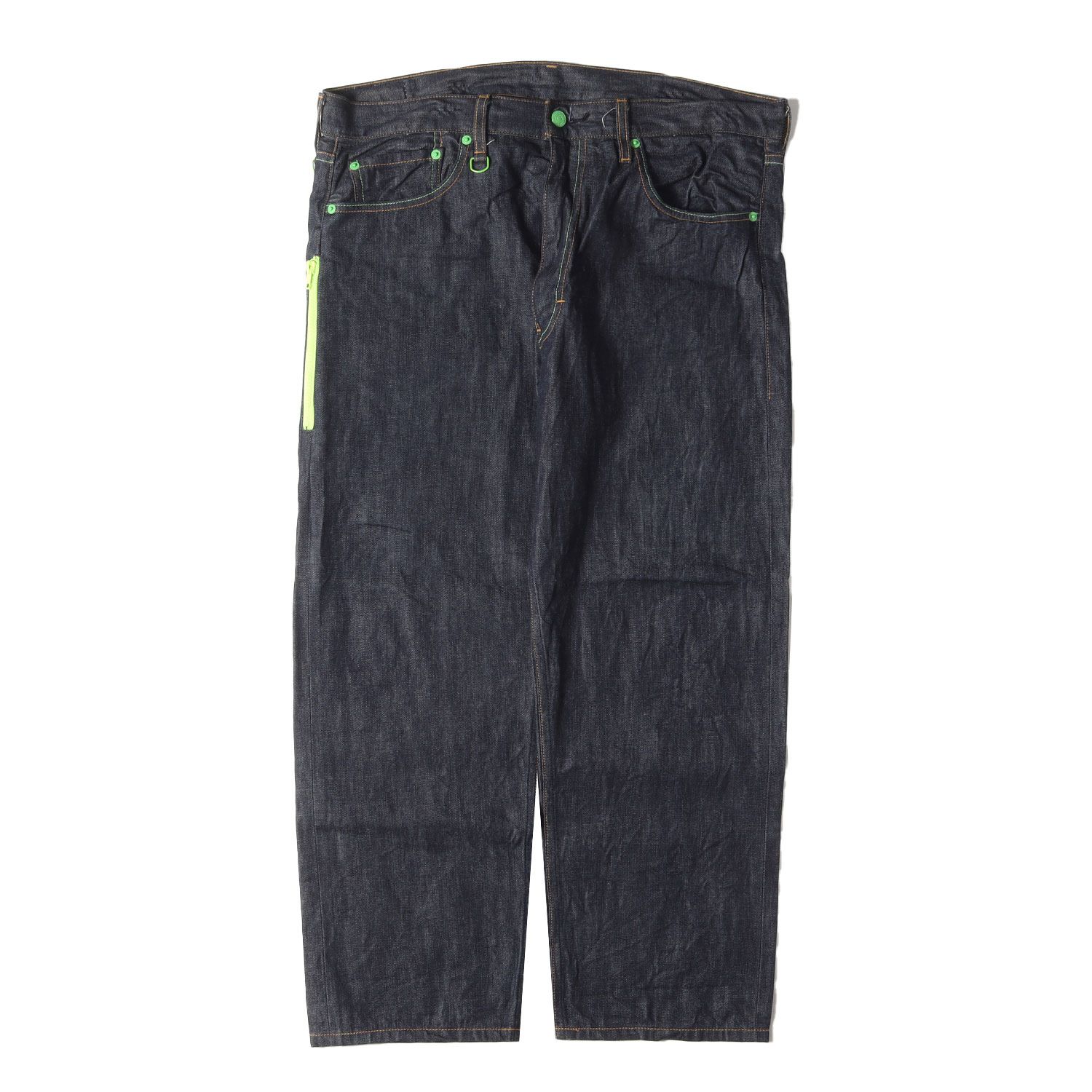 美品 fragment design フラグメント デザイン デニムパンツ サイズ:36 00s Levis Fenom 360M デニム クロップドパンツ インディゴ 2009年 アーカイブ ボトムス ジーンズ ジーパン コラボ【メンズ】