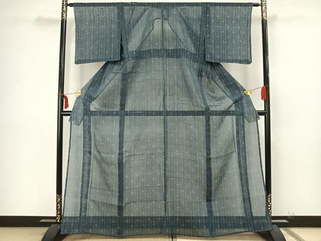 平和屋着物＊夏物 紗紬 十字絣 正絹 逸品 AAAX5606fy - メルカリ 