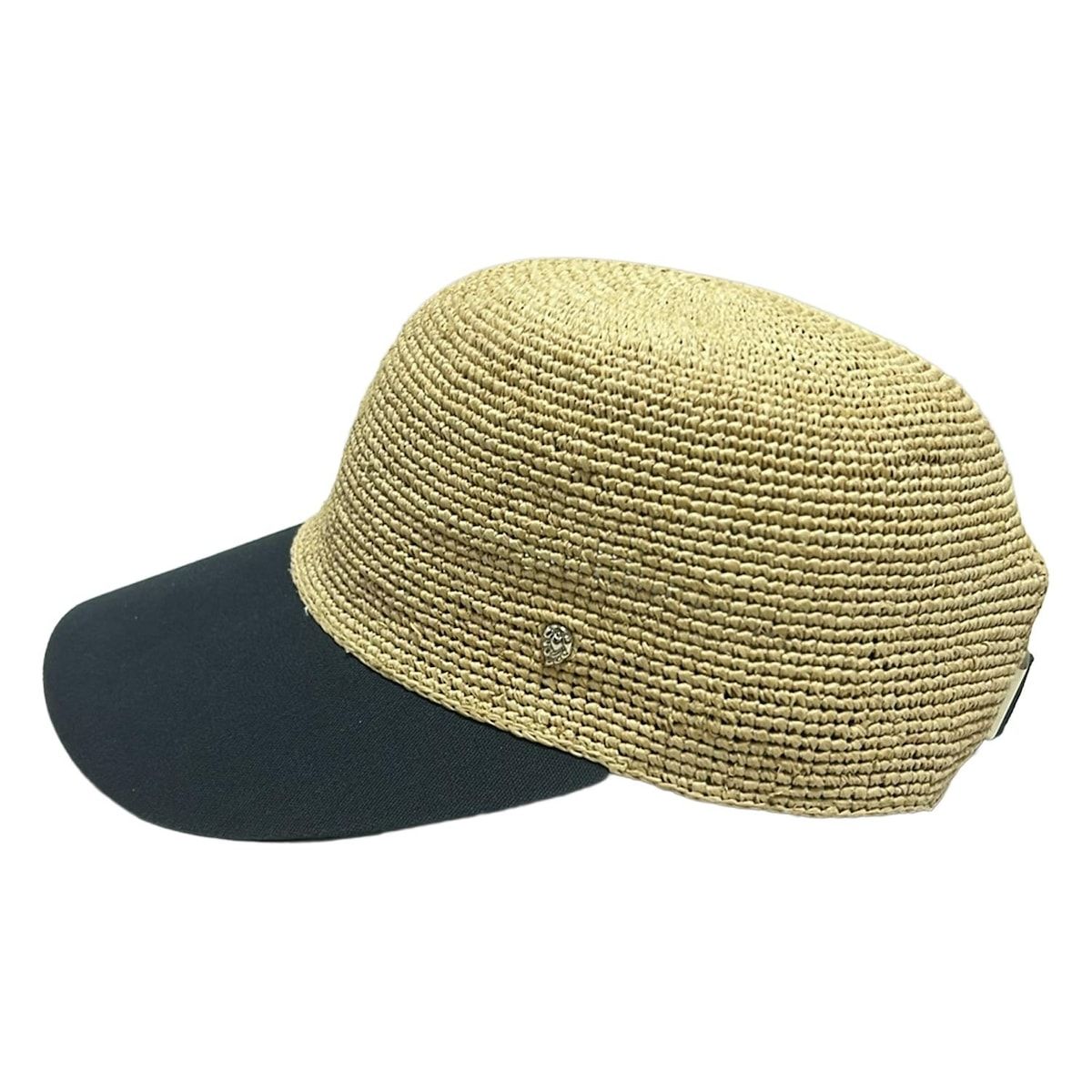 ライトブラウン×ダークネイビー コットン